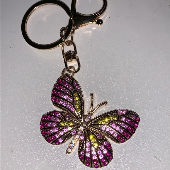 purse charm Jewelry - Butterfly purse/bag charm Keychain